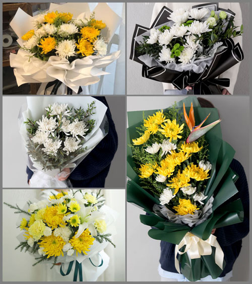 广东揭阳市普宁市燎原街道泥沟村白事花束代送